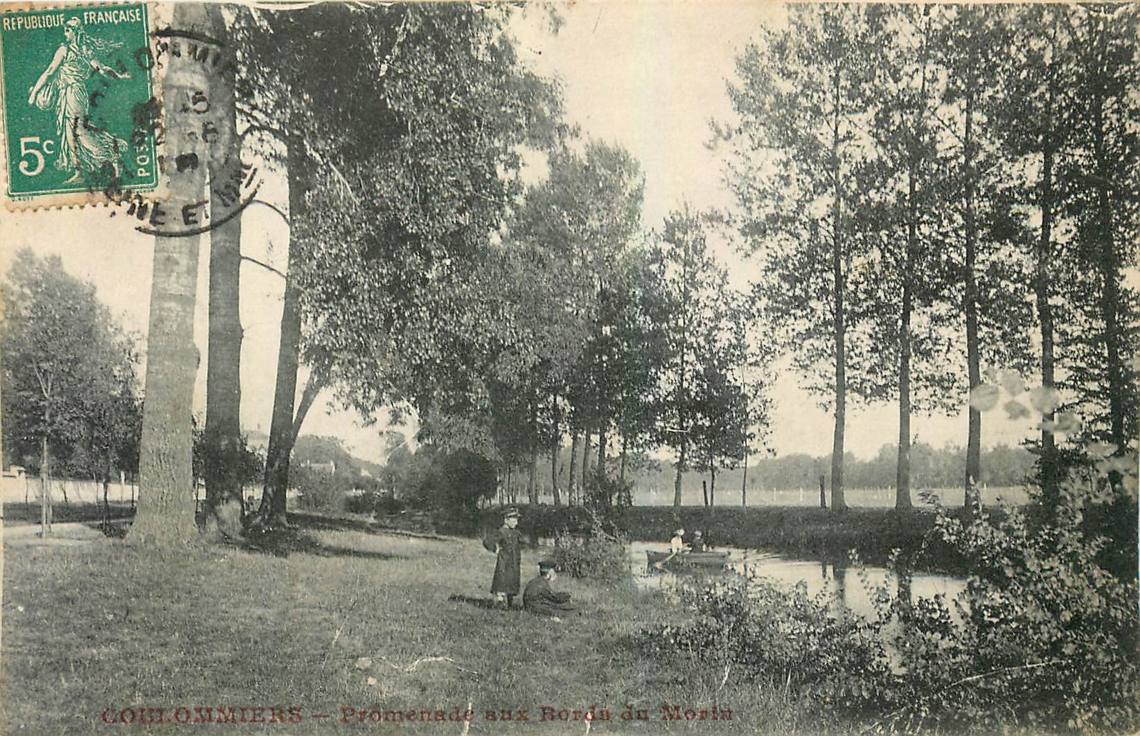 CPA Coulommiers Promenade aux Bords du Morin