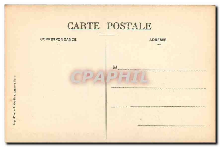 CPA Fort du Mont Valerien Le Pont Levis  — Rückseite
