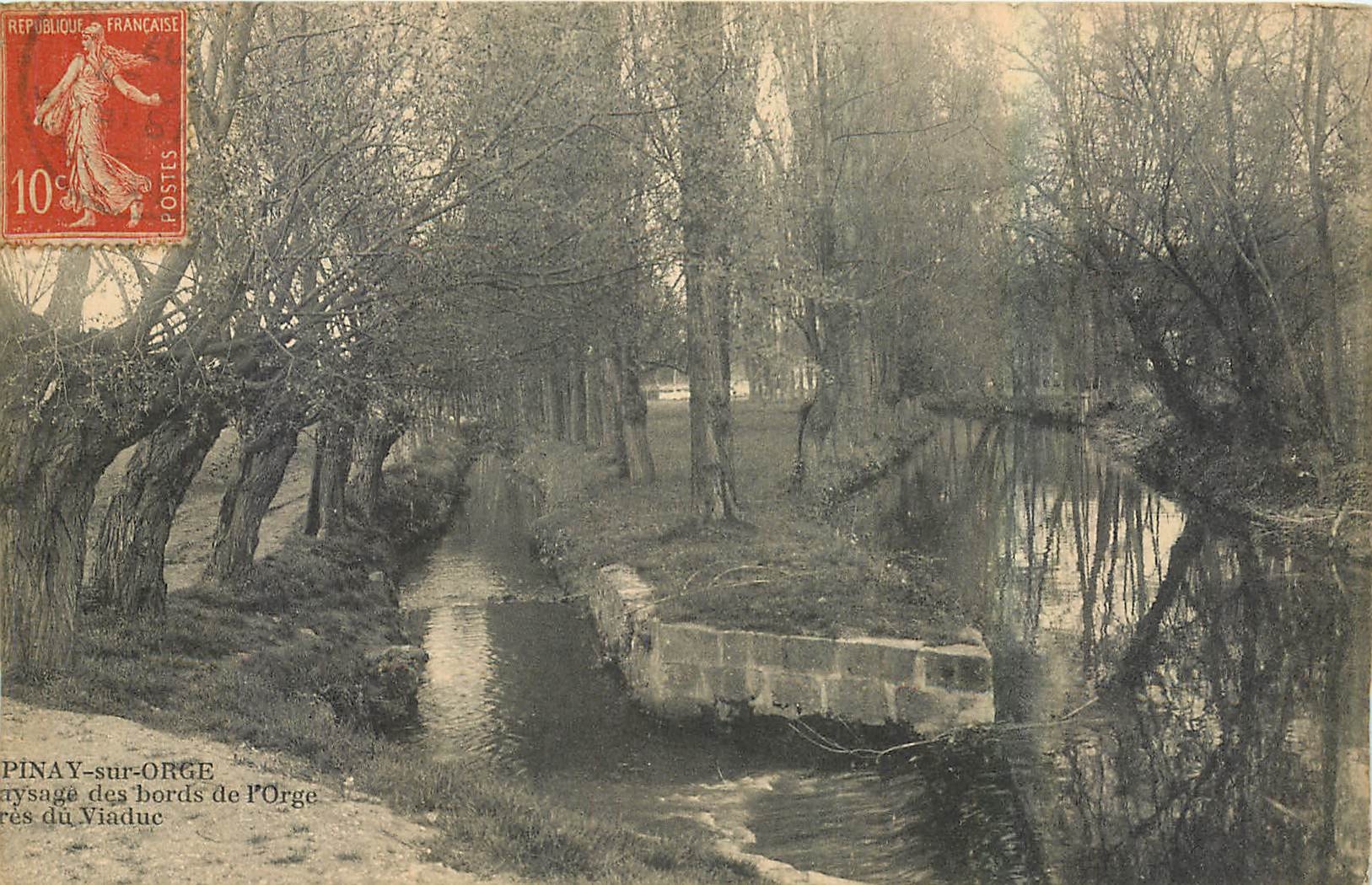 CPA Epinay sur Orge Paysages des bords de l'Orge Viaduc
