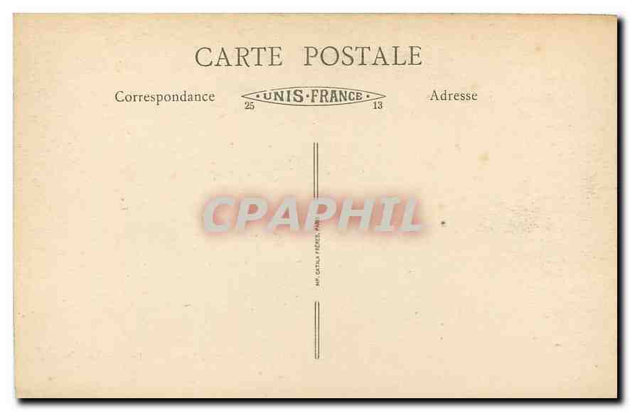 CPA Epinay sur Orge S et O Chateau de Sillery La Cascade  — Rückseite