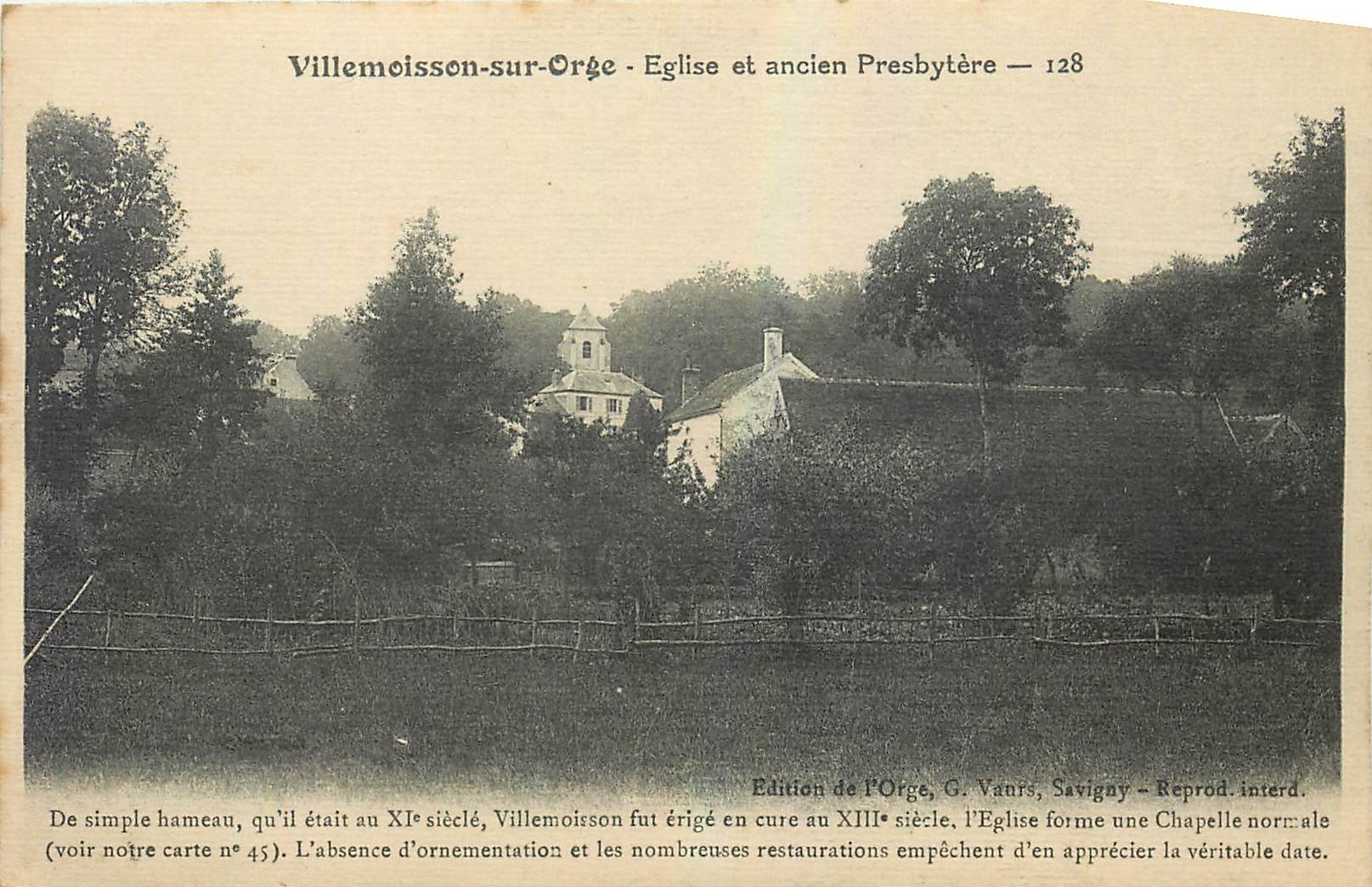 CPA Villemoisson sur Orge Eglse et ancien Prebytere 