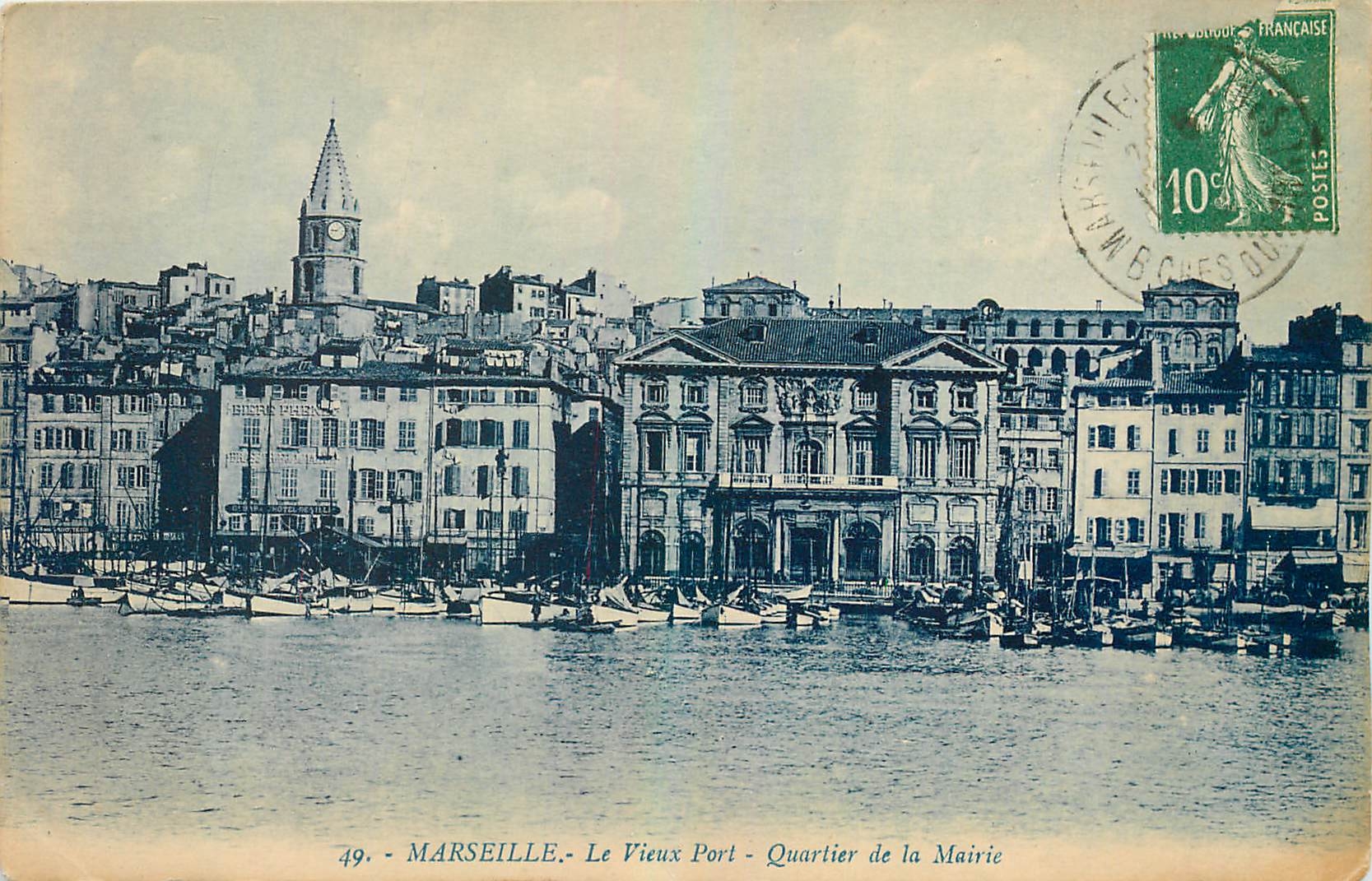 CPA Marseille Le Vieux Port Quartier de la Mairie 