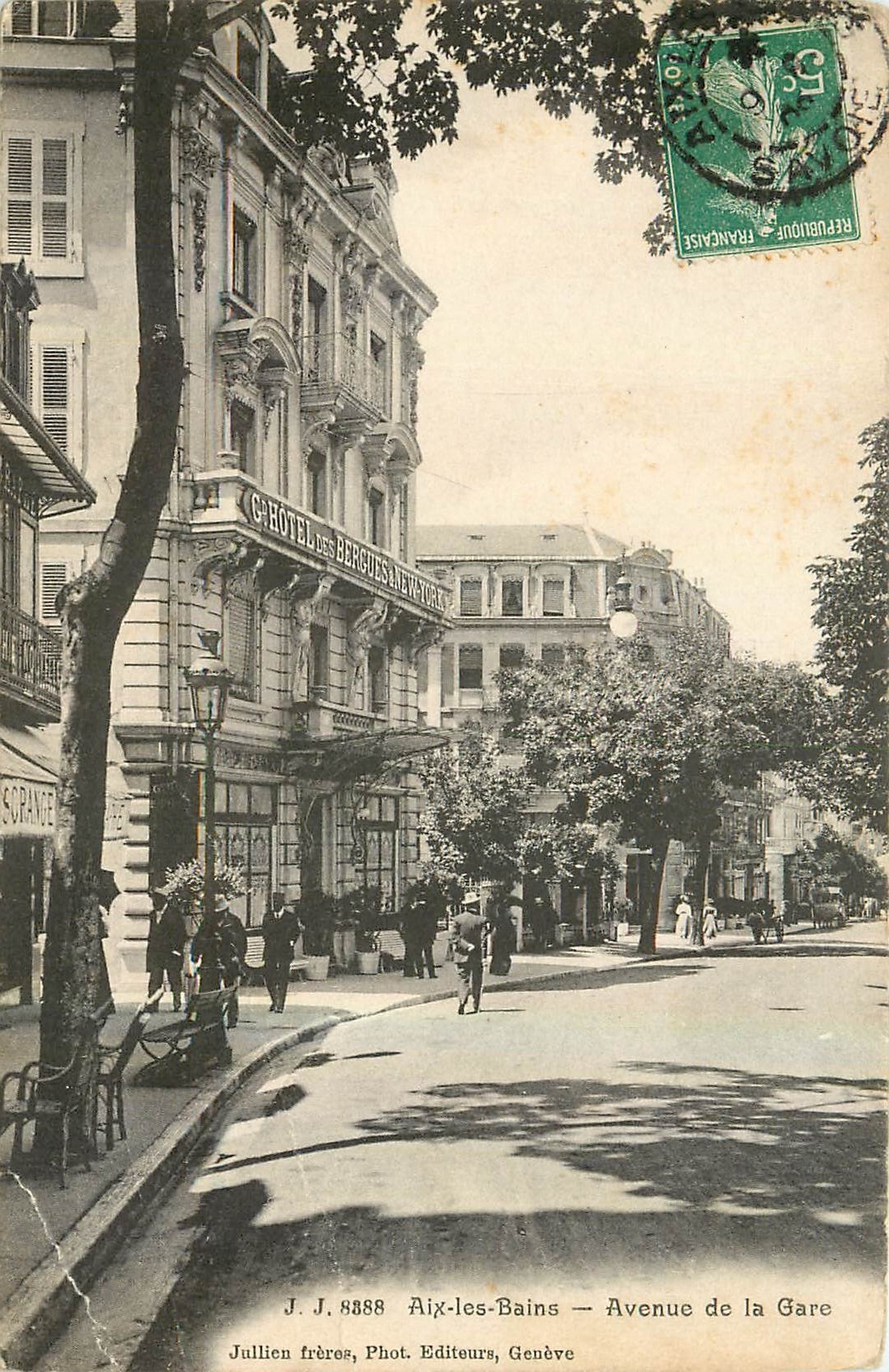 CPA Aix les Bains Avenue de la Gare 