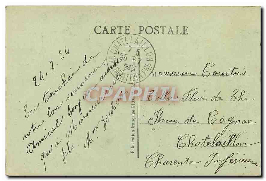 CPA Paris Gare de l'Est  — Rückseite