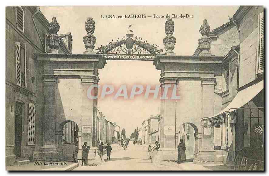 CPA Ligny en Barrois Porte de Bar le Duc 