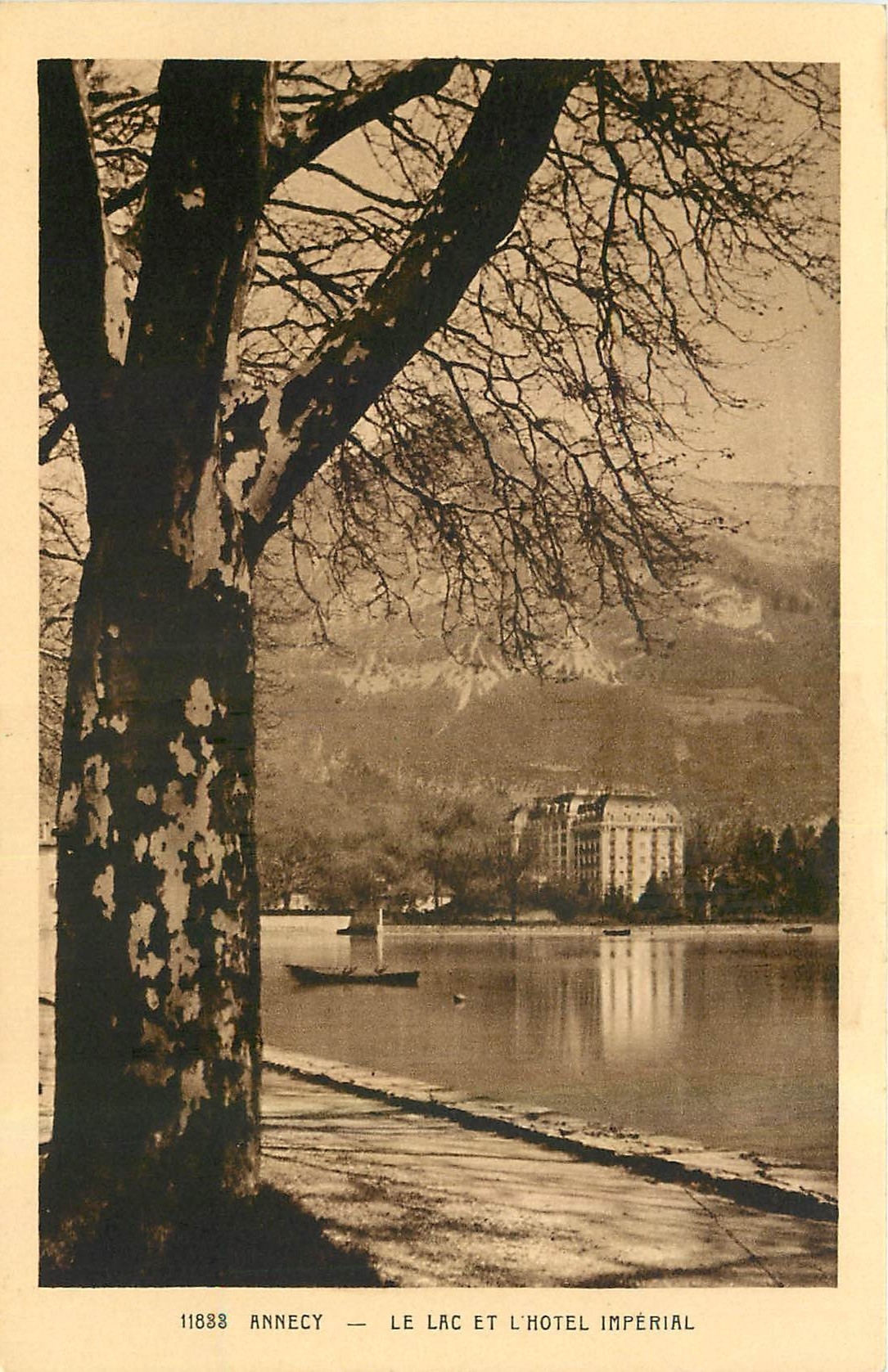 CPA Annecy Le Lac et l'Hotel Imperial 