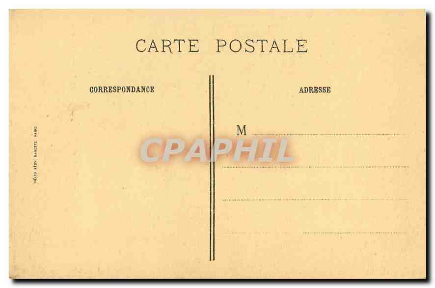 CPA Robert le Lorrain Apollon fasant Noire les Chevaux du Soleil Hotel de Rohan — Rückseite