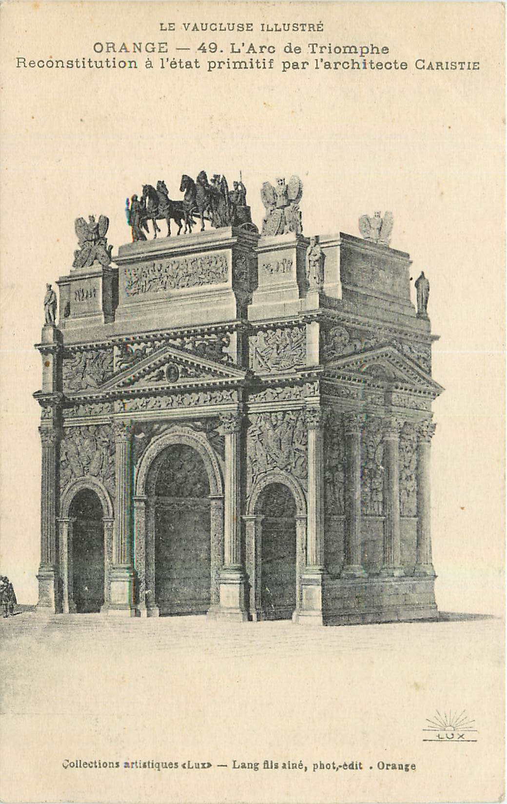 CPA La Vaucluse Illustre Orange l'Arc de Triomphe 
