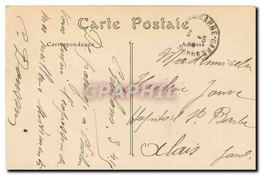 CPA Chalons sur Marne Le Jardin du Jard  — Back