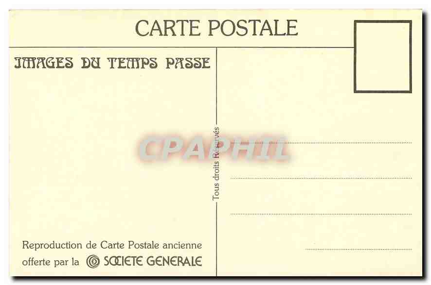 REPRO Paris Le Marche aux fleurs et la Tour de l'Horloge  — Rückseite