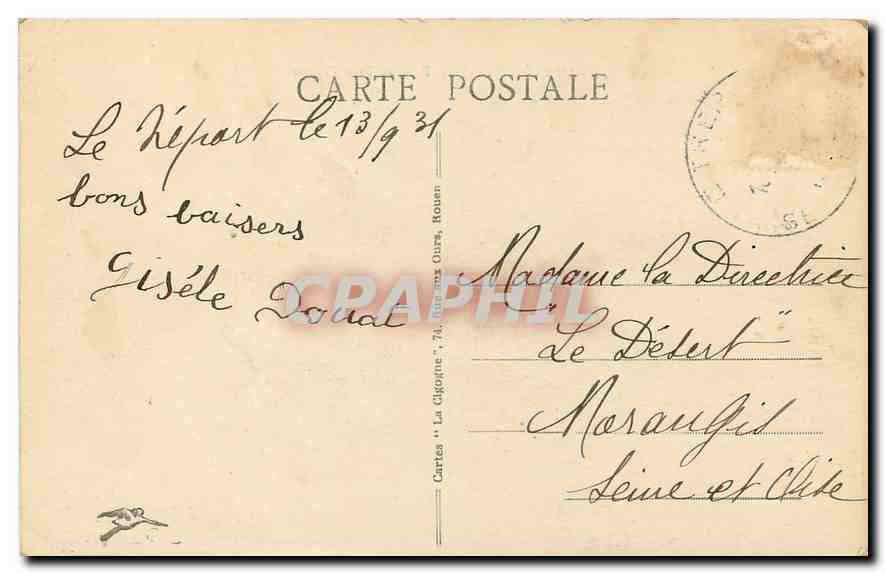 CPA Le Treport Quai Francois I et l'Eglise  — Rückseite