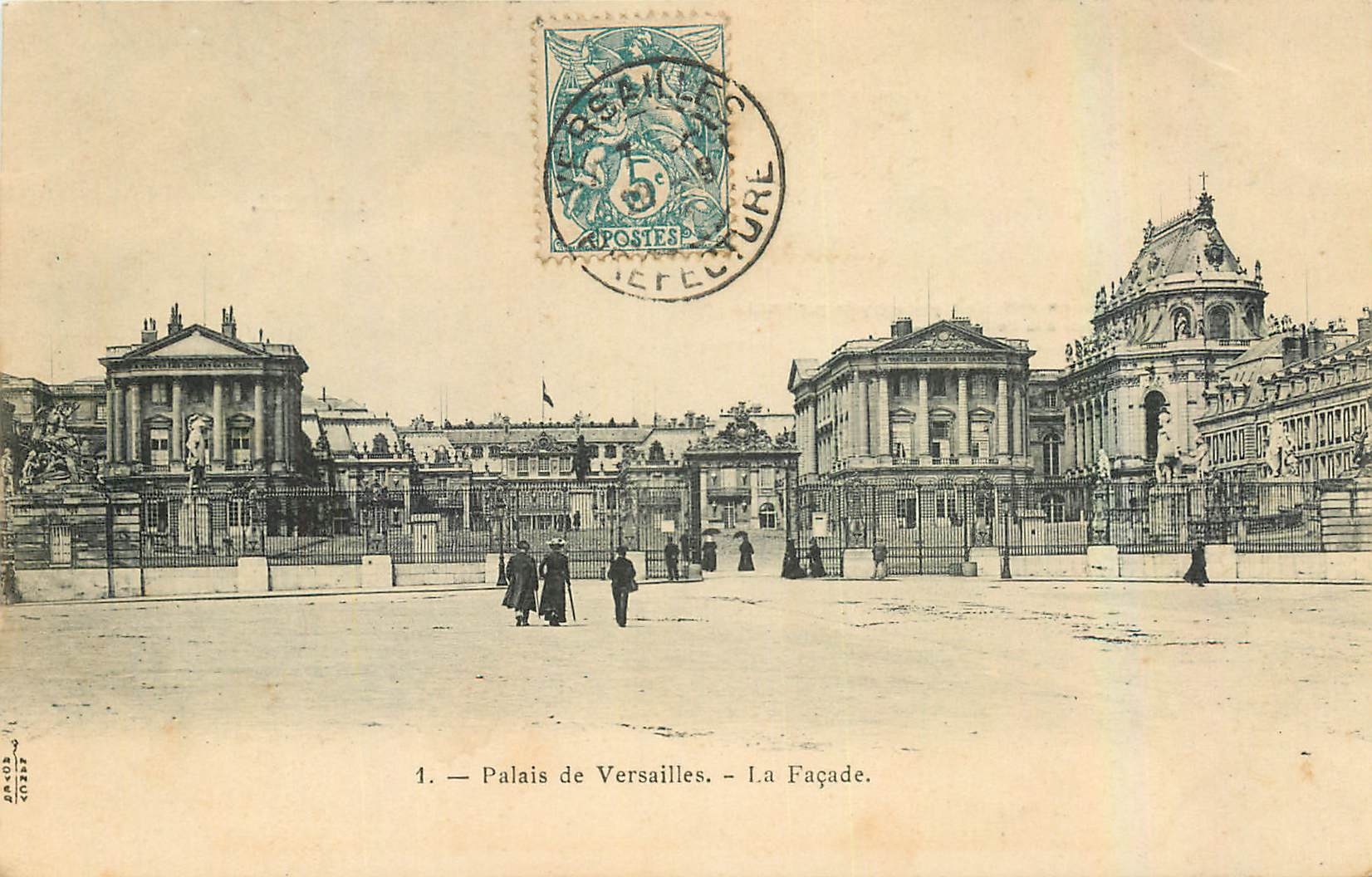 CPA Palais de Versailles La Facade 