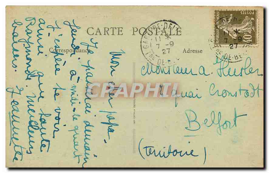 CPA Belfort Boulevard Wilson  — Verso