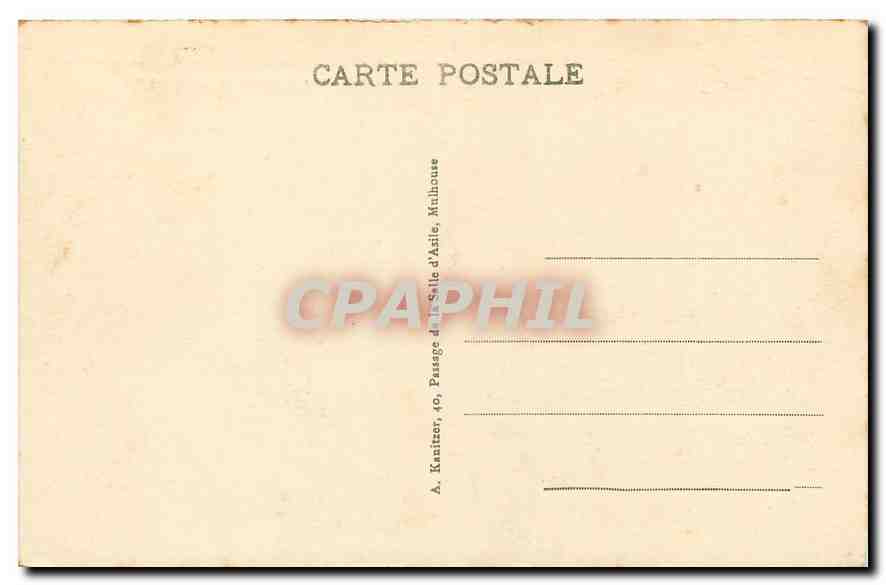 CPA Vallee de la Doller Haute Alsace Vosges Le Lac d'Alfeld  — Rückseite