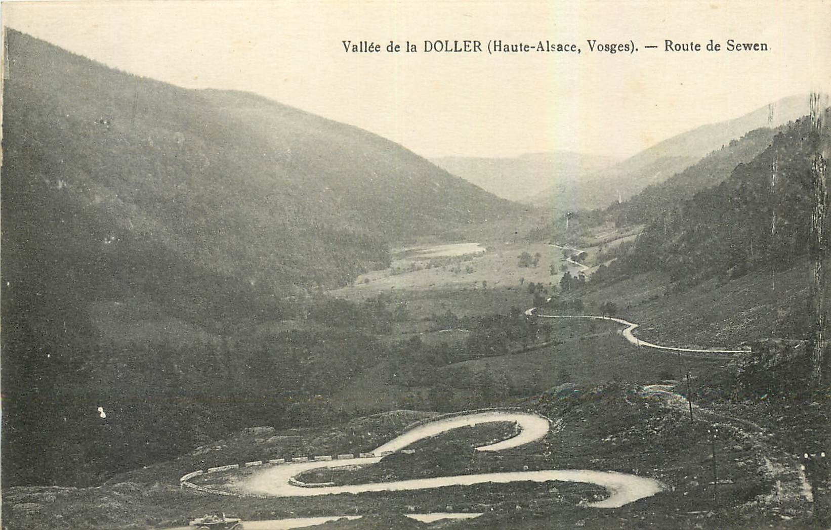 CPA Vallee de la Doller Haute Alsace Vosges Route de Sewen 