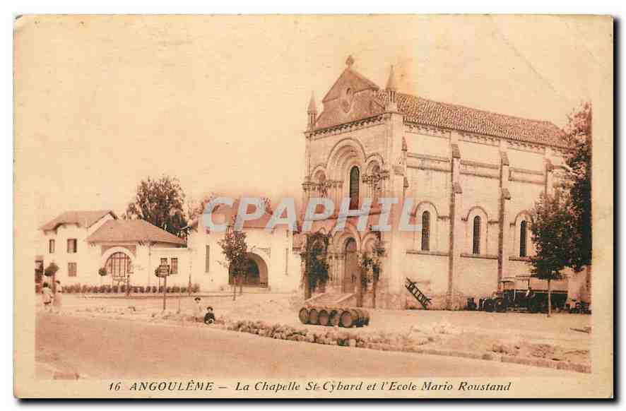 CPA Angouleme La Chapelle St Cybard et l'Ecole Mario Roustand 