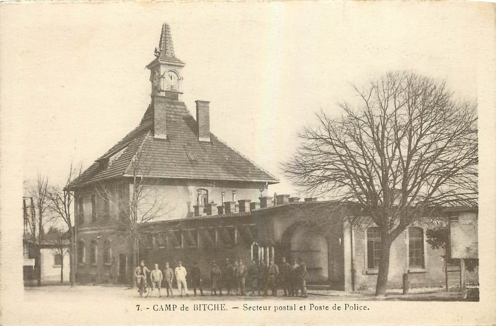 CPA Camp de Bitche Secteur postal et Poste de Police Militaria