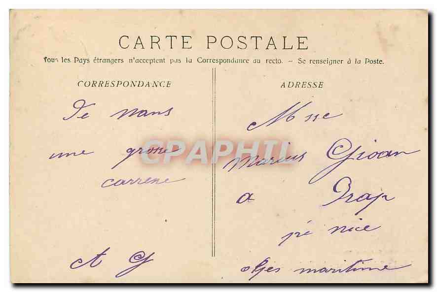 CPA La Sainte Baume La Foret Le Canape  — Rückseite