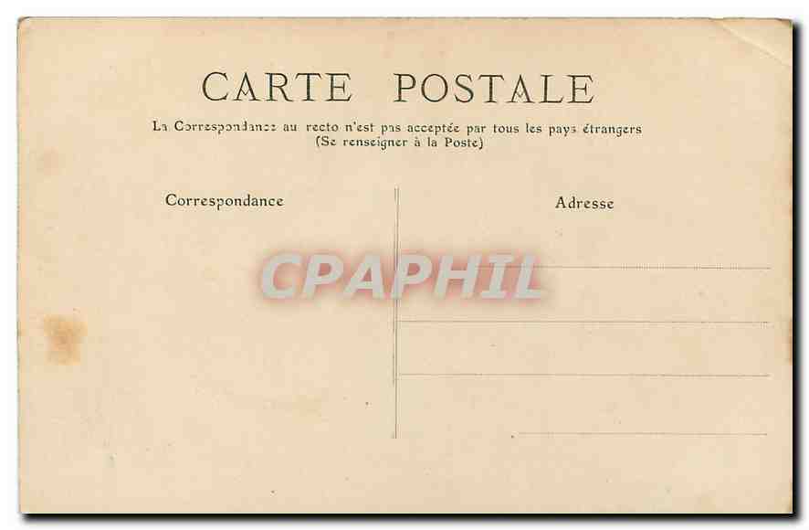 CPA Herault Palavas Le Casino Bateaux de peche — Back