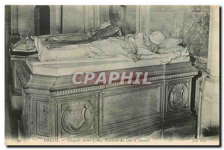Dreux — Chapelle Saint-Louis, Tombeau du Duc d'Aumale — ND Plot, n°49