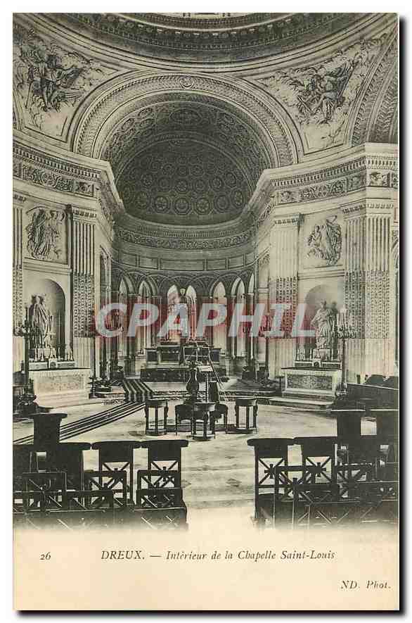 Dreux — Intérieur de la Chapelle Saint-Louis — ND. Phot.