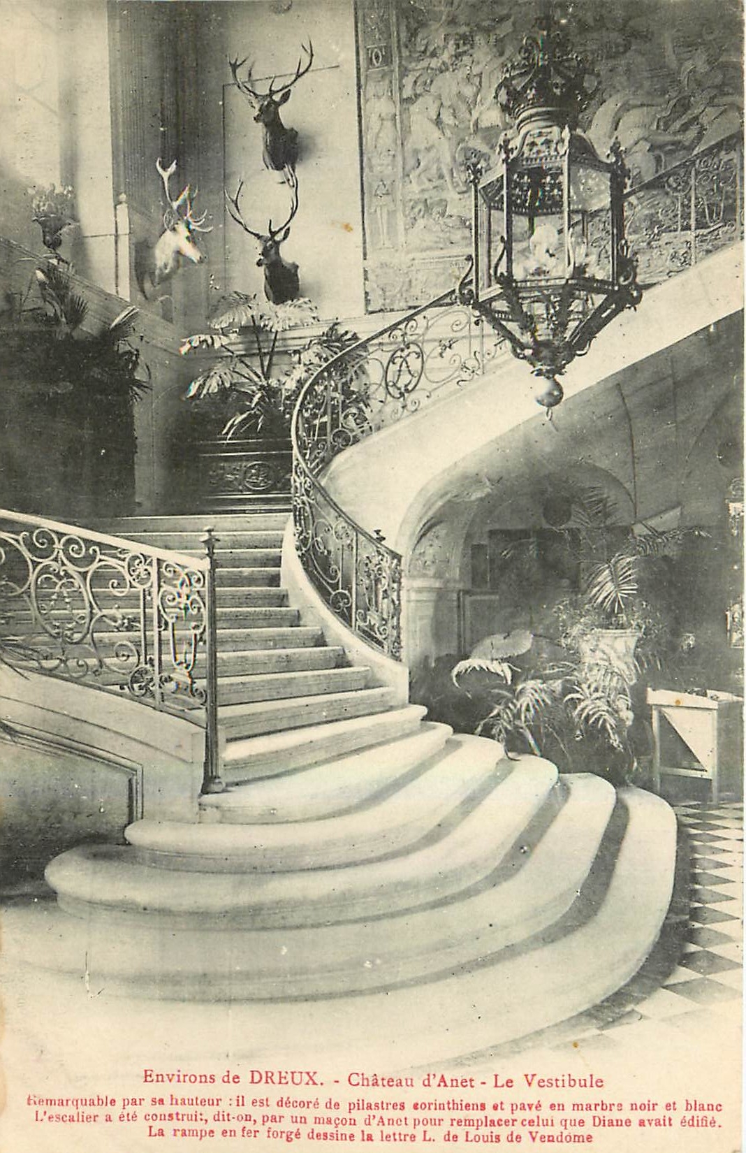 Château d'Anet - Le Vestibule — Environs de Dreux — éditeur non visible