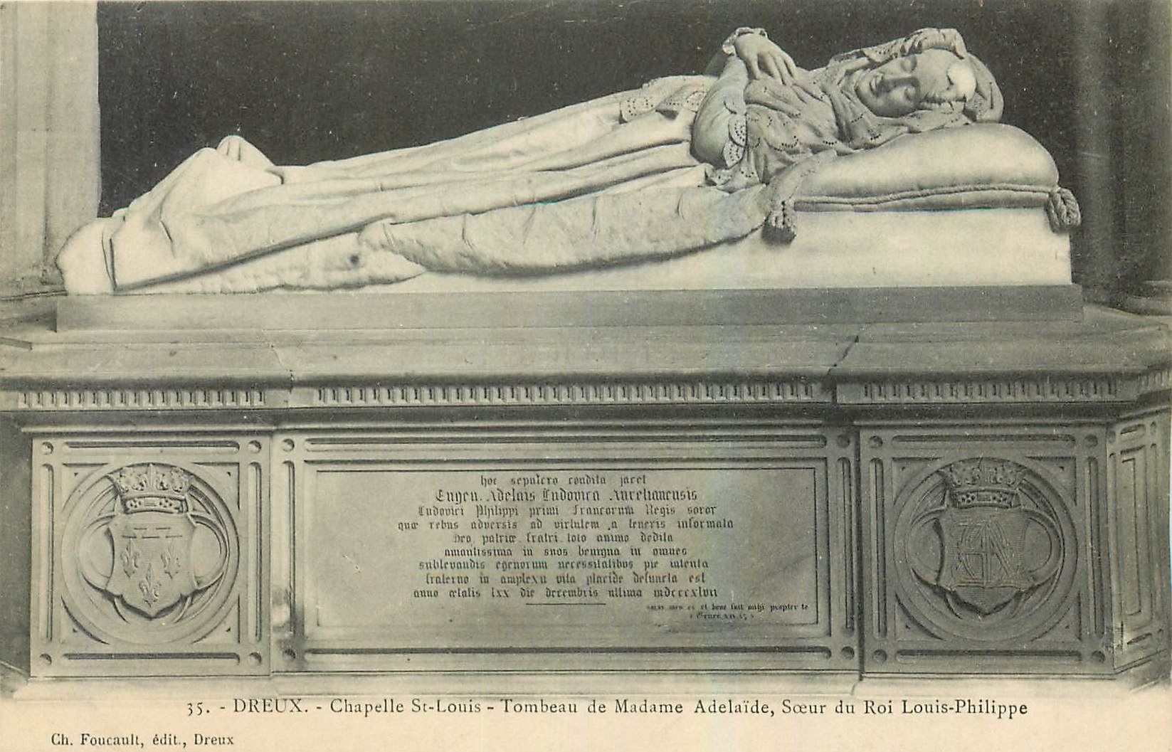 CPA Dreux Chapelle St Louis Tombeau de Madame Adelaide Soeur du Roi Louis Philippe 