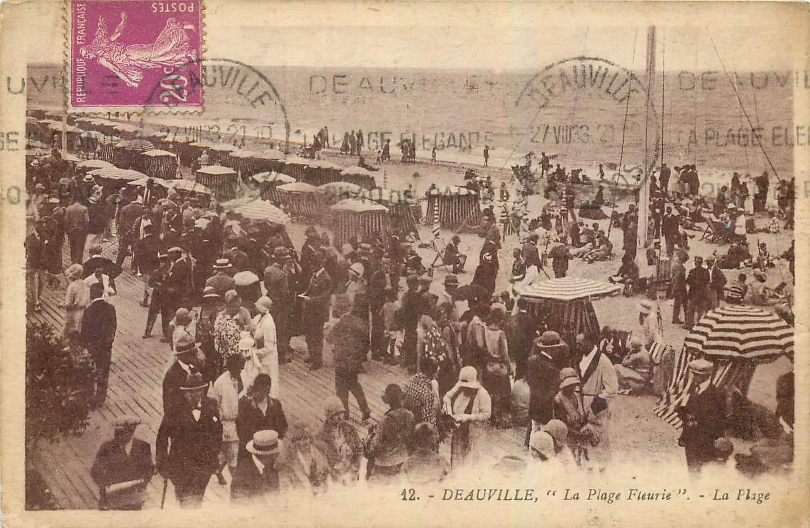 CPA Deauville La Plage Fleurie La Plage fleurie