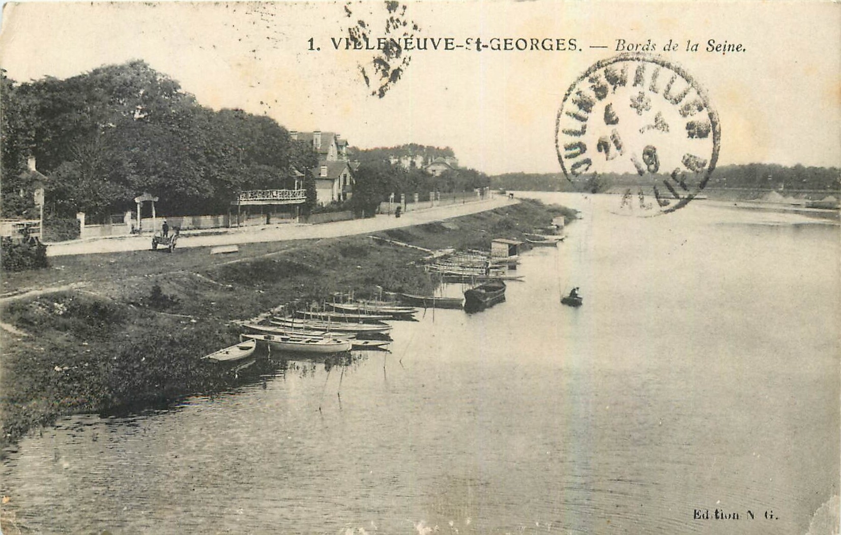 CPA Villeneuve St Georges Bords de la Seine 