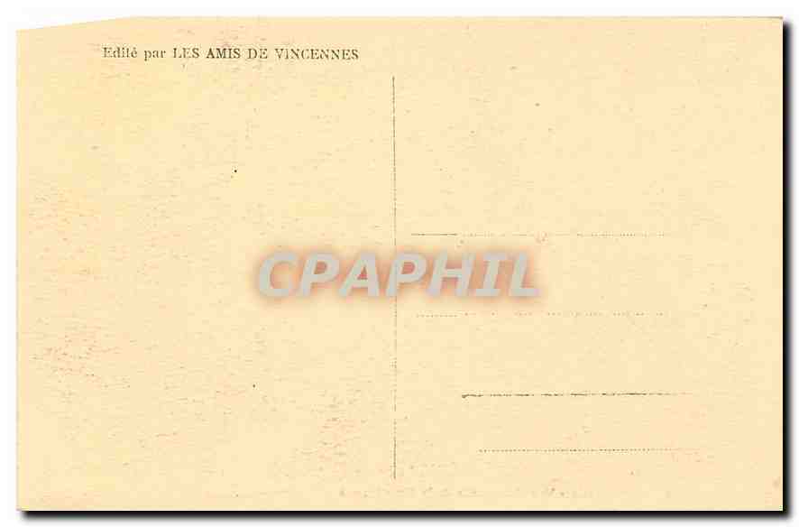 CPA Vincennes Vue d'ensemble de la Ste Chapelle  — Verso