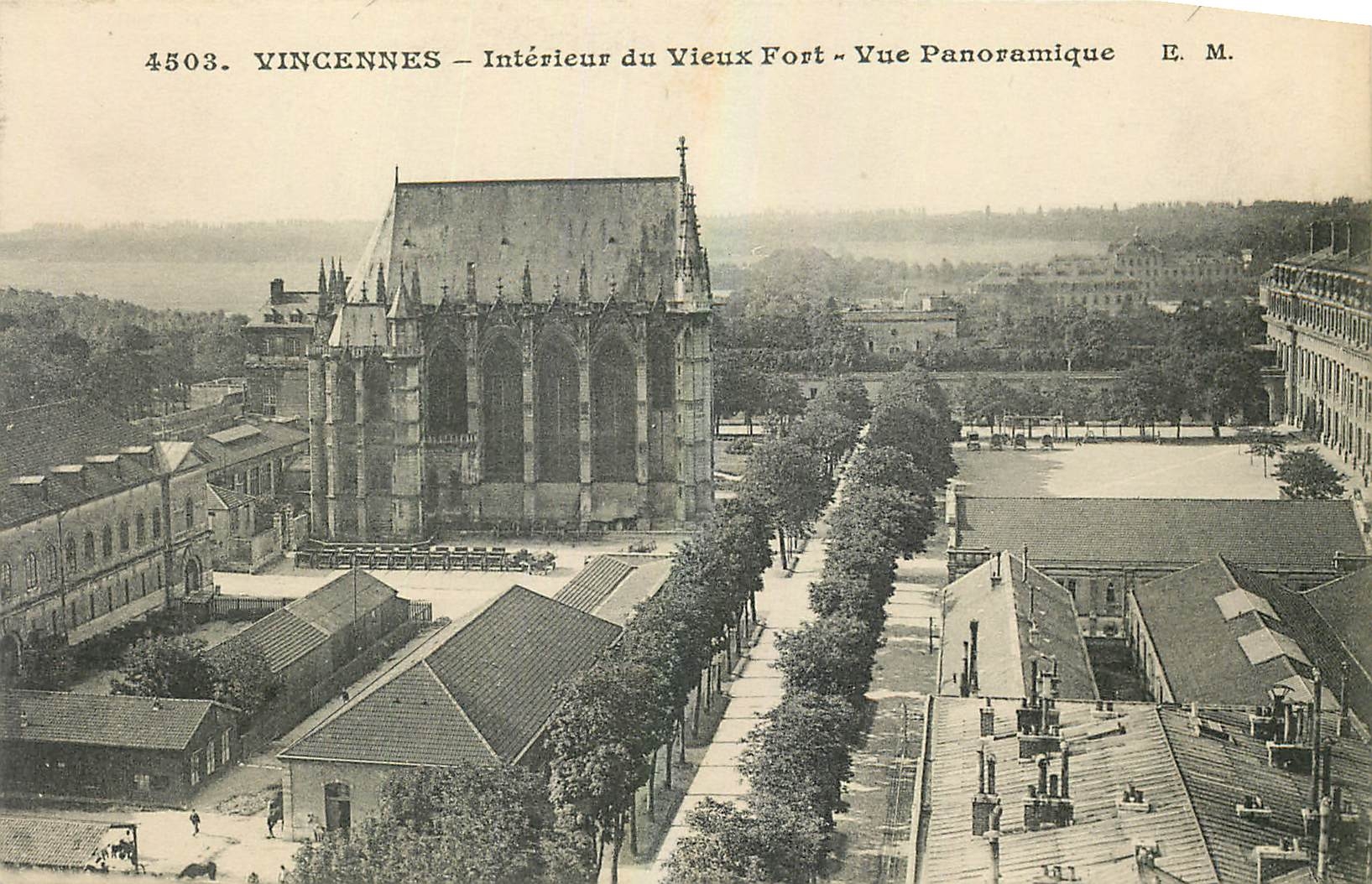 CPA Vincennes Interieur du Vieux Fort Vue Panoramique 