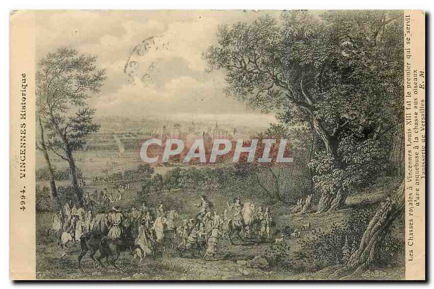 CPA Vincennes Les Chasses Louis XIII 