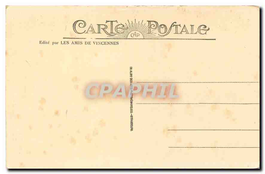 CPA Vincennes Etage du Donjon ou galetas  — Rückseite