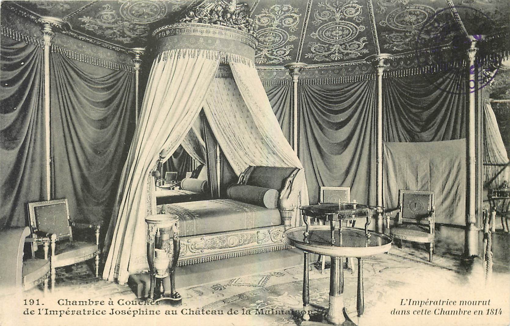 CPA Chambre a Coucher de l'Imperatrice Josephine au Chateau 