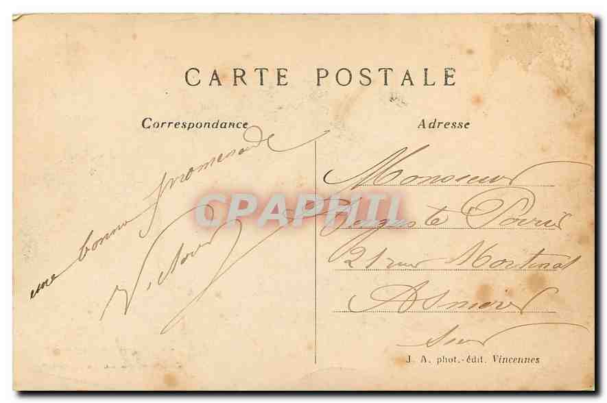 CPA Champigny Les bords de la Marne  — Back