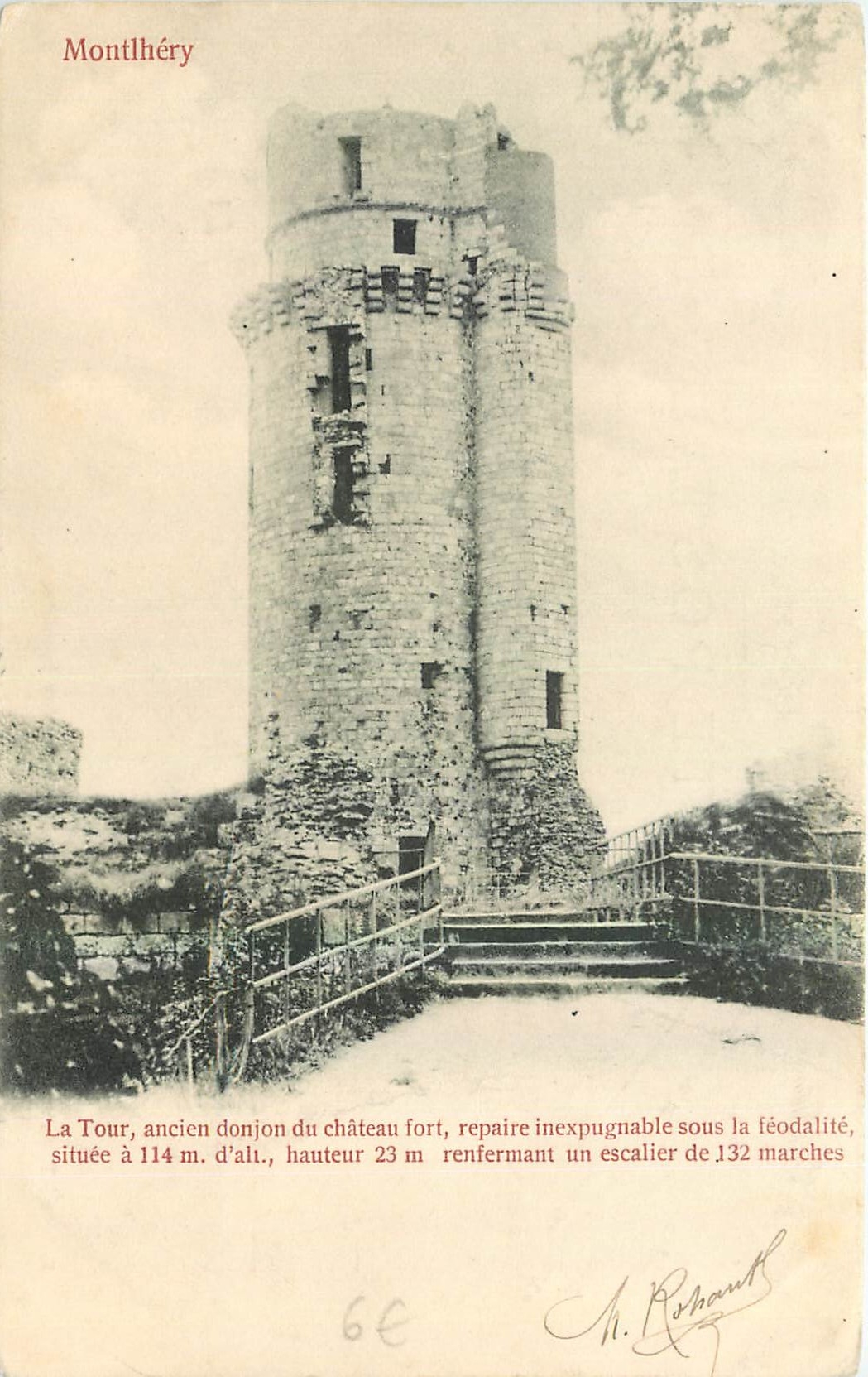 CPA Montlhery La Tour ancien donjon de chateau fort 