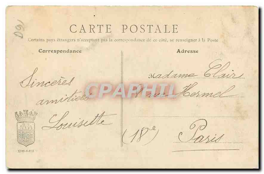 CPA Savigny sur Orge S et O Le Chateau  — Rückseite