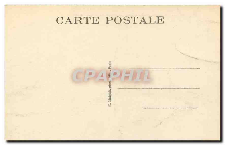 CPA Vincennes Vue generale du Chateau  — Rückseite