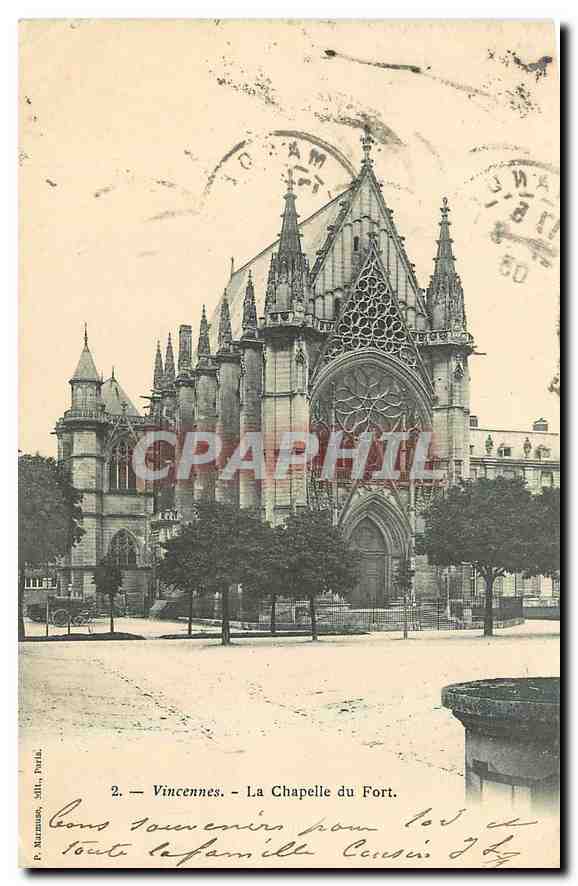 Vincennes — La Chapelle du Fort — P. Mazamet, Sèvres, Paris