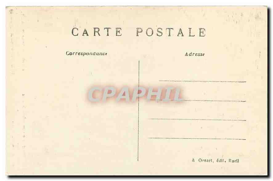 CPA Vasque provent du Chateaude la Malmaison Milchailsvitch de Russie Russia — Verso