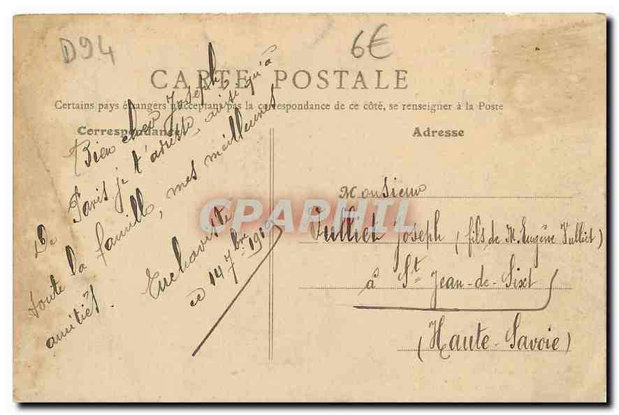 CPA Champigny sur Marne Le Monument reposent Francais  Militaria — Back