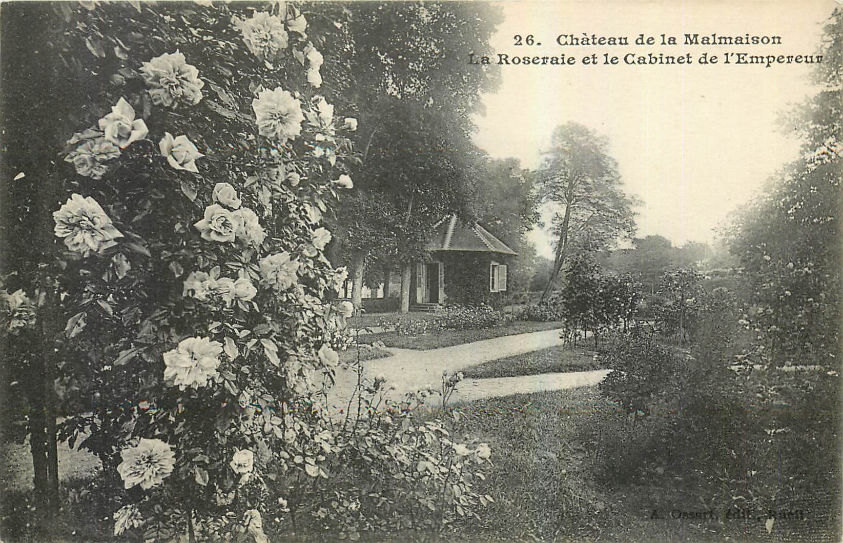 CPA Chateau de la Malmaison la roserale et le Cabinet de l'Empereur 