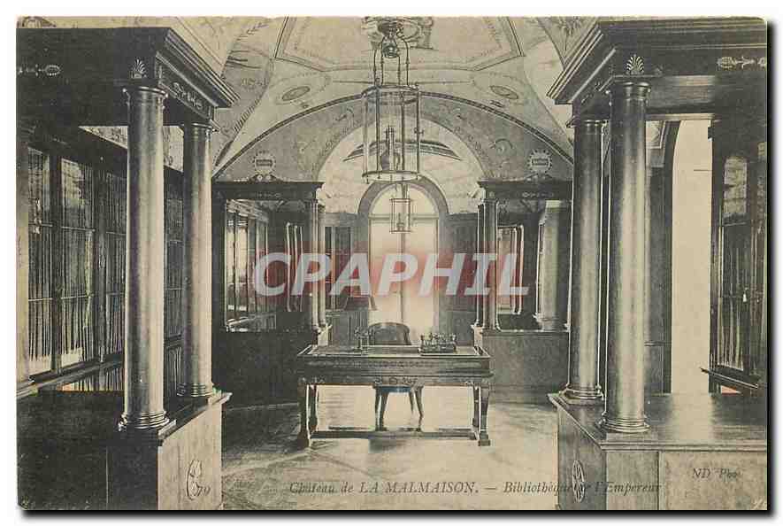 CPA Chateau de la Malmaison Bibliotheque de l'Empereur 