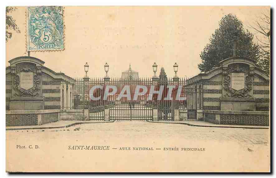 CPA Saint Maurice Asile Matinal Entree principale 