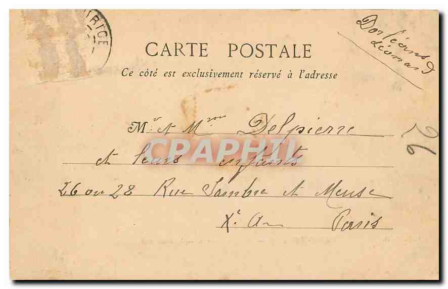 CPA Saint Maurice Asile Matinal Entree principale  — Back