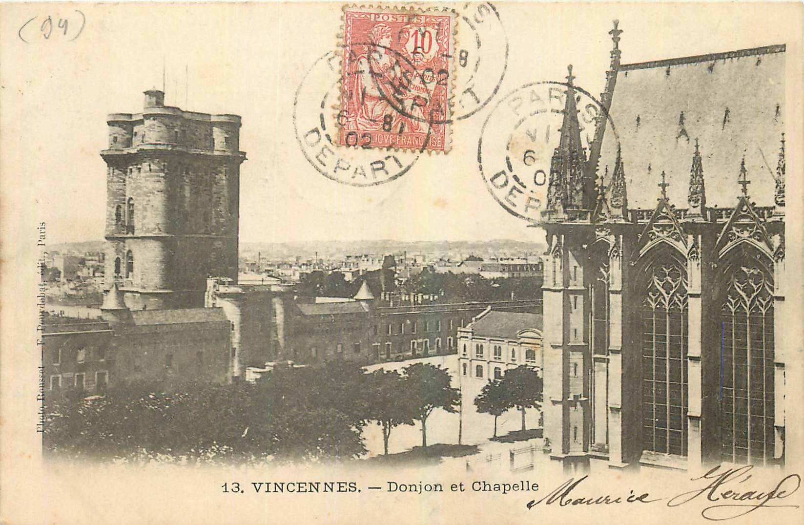 CPA Vincennes Donjon et Chapelle 