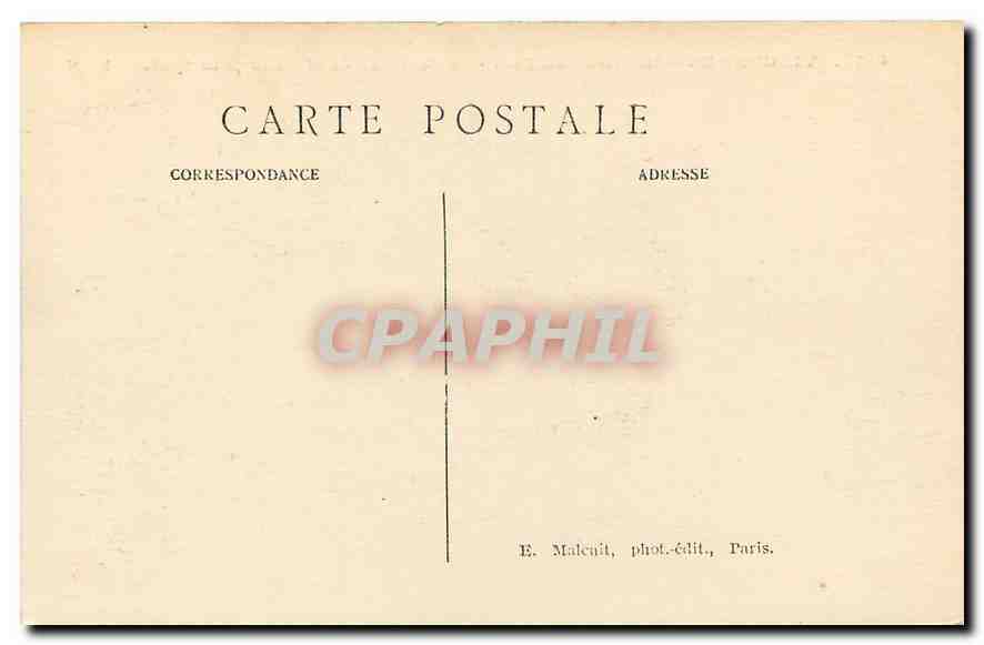 CPA Vincennes Interieur du Fort Porte d'Entree et Allee principale  — Rückseite