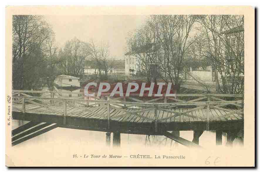 CPA Le Tour de Marne Creteil La passerelle 