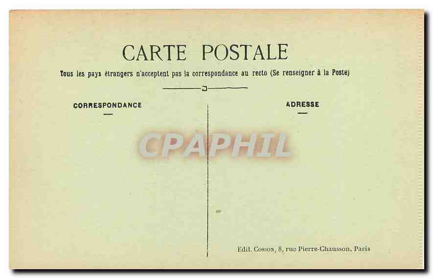 CPA Malmaison Les Meubles de la Reine Hortense  — Rückseite