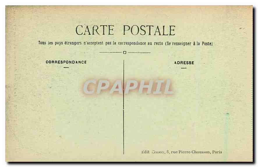 CPA Malmaison Le Cabinet de travail d'ete  — Verso